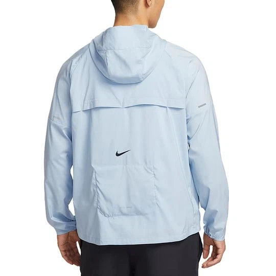 Nike Windrunner Repel Running Jacket - Light Armory Blue - back view