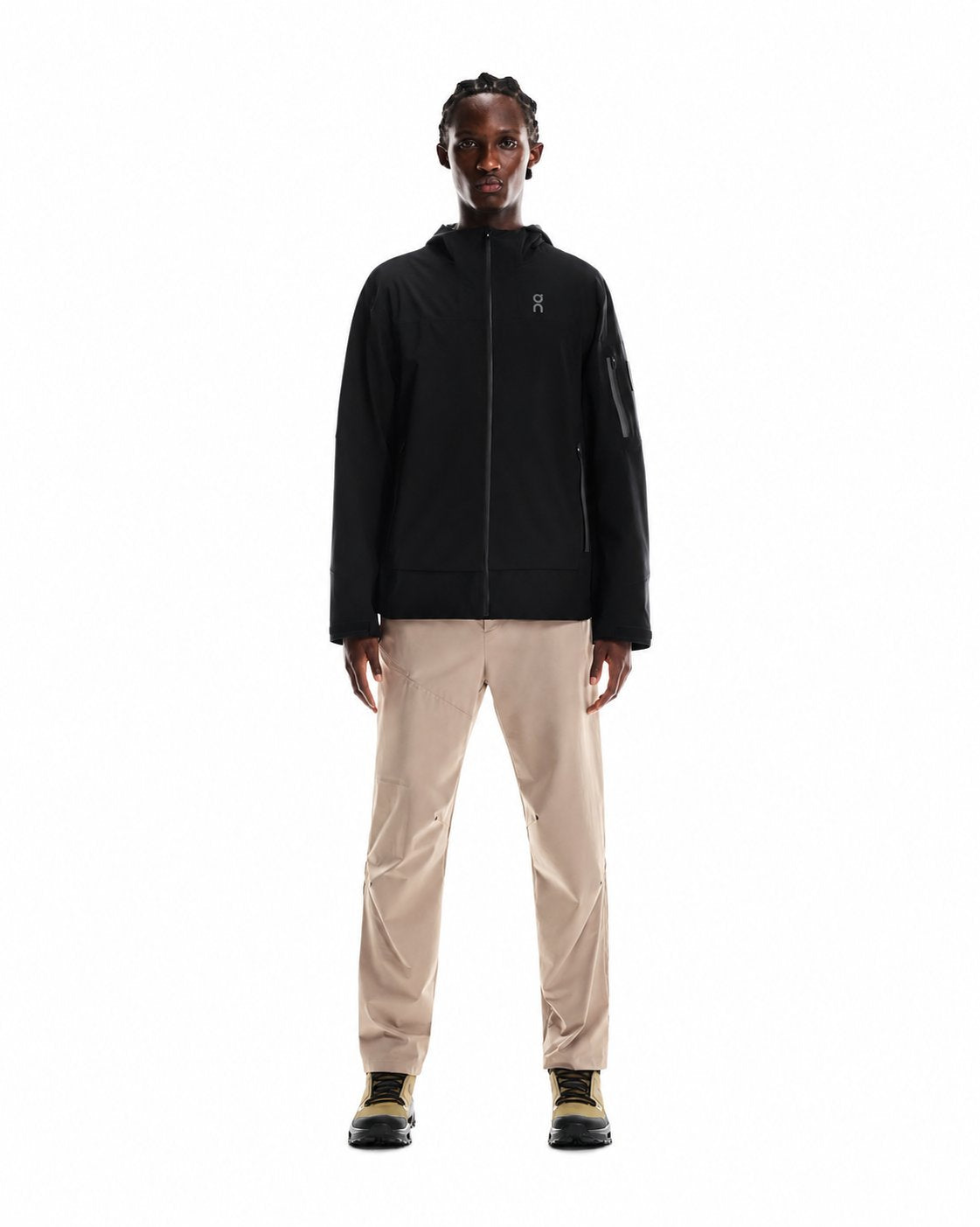 On Trek Jacket - Black - front view on white background