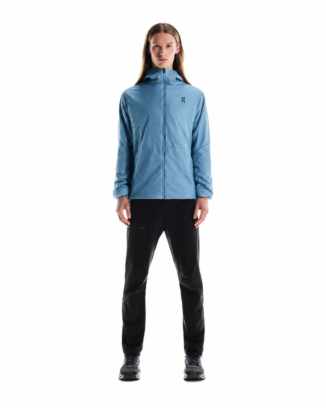 On Trek Jacket Insulated - Chambray - front view on white background